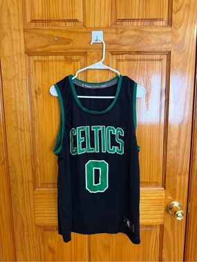 Boston Celtics Black & Green Basketball Jersey - Number 0
